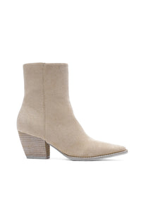 Suede Western Block Heel Ankle Boots – ARISA-01