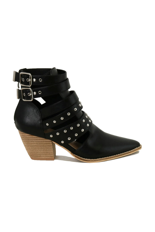 Strappy Studded Ankle Boots Arisa-09