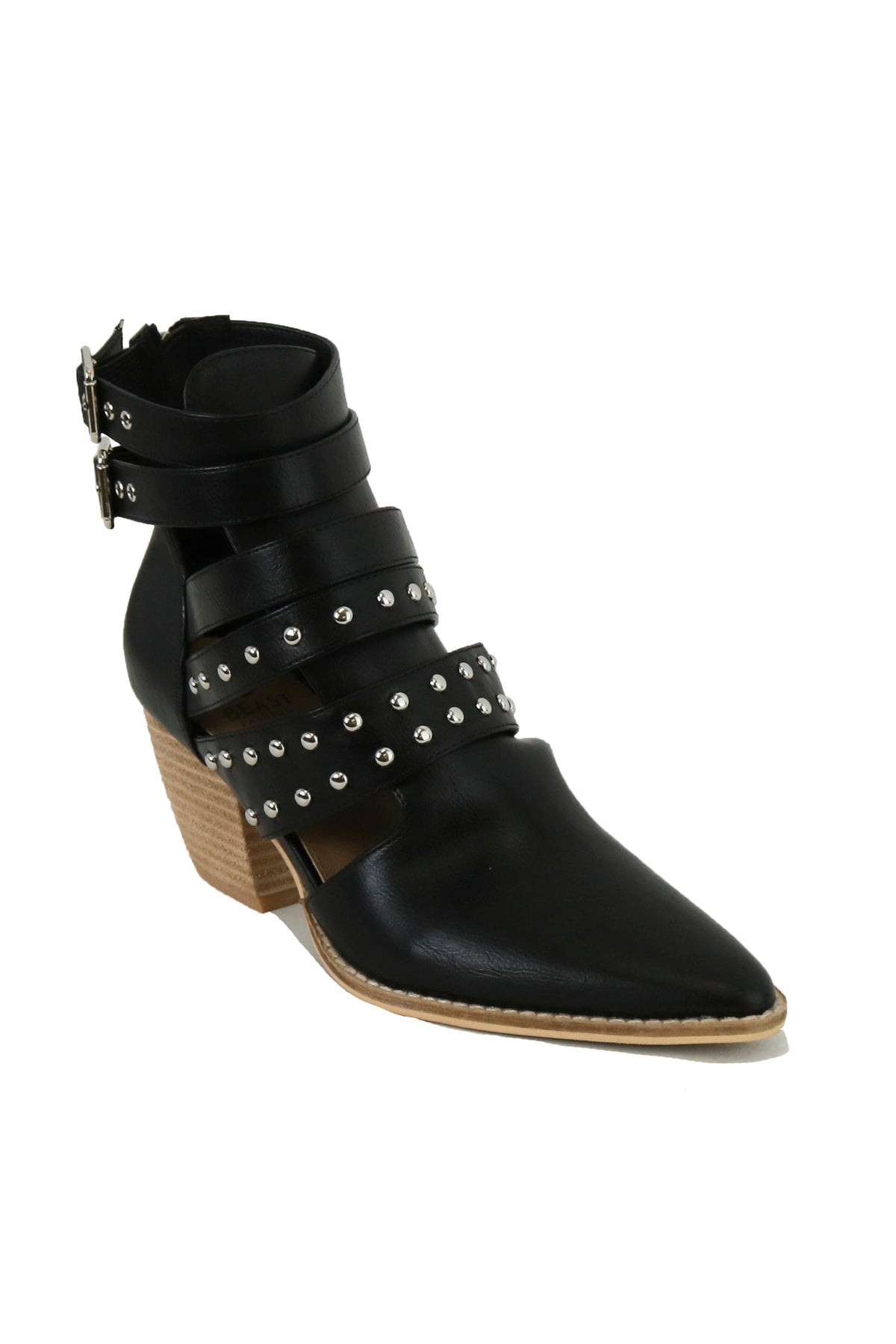 Strappy Studded Ankle Boots Arisa-09