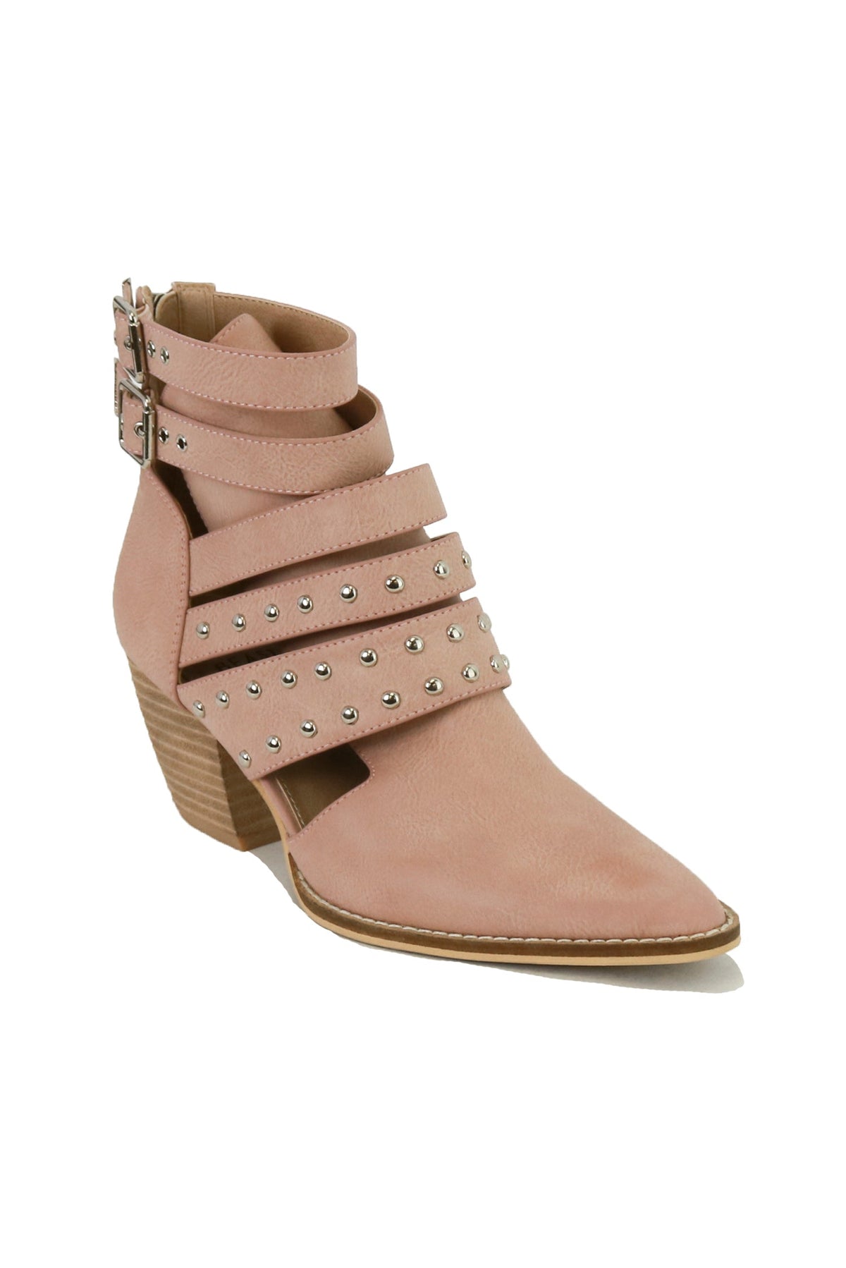 Strappy Studded Ankle Boots Arisa-09