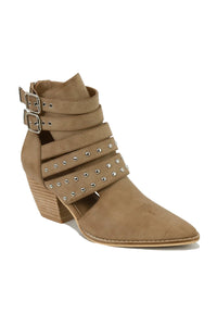 Strappy Studded Ankle Boots Arisa-09