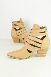 Strappy Studded Ankle Boots Arisa-09