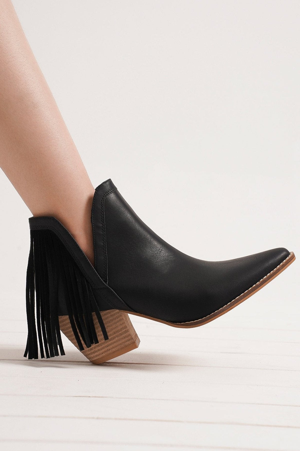 Fringe Ankle Booties ARISA-41