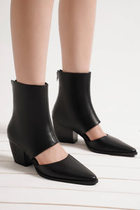 Cutout Block Heel Bootie ARISA-42