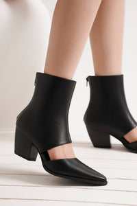 Cutout Block Heel Bootie ARISA-42