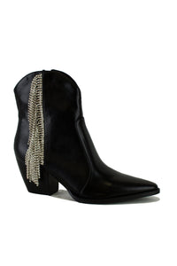 Rhinestone Fringe Boots ARISA-55