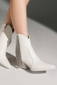 Rhinestone Fringe Boots ARISA-55