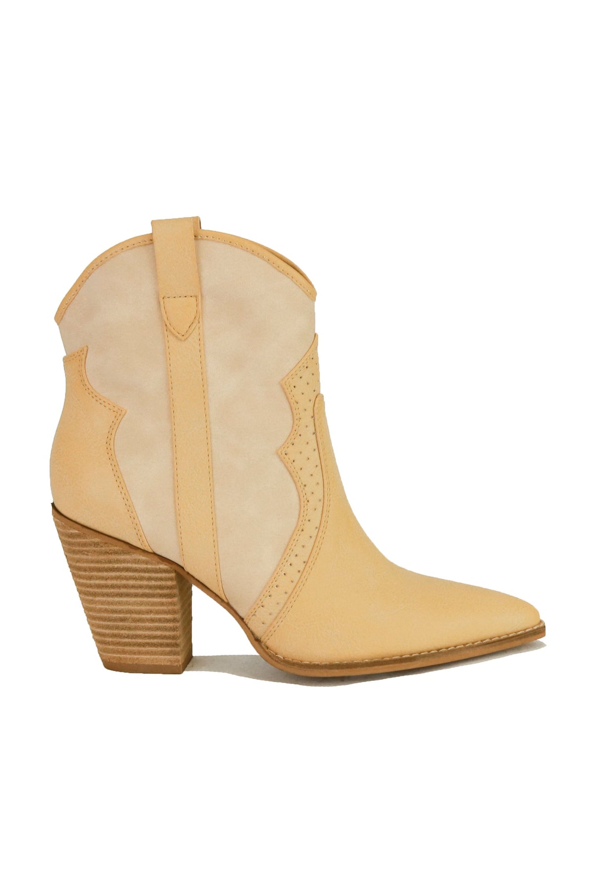 Western Block Heel Ankle Boots AUTUMN-02