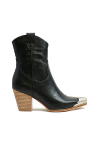 Western Toe Cap Ankle Boots DAKOTA-01