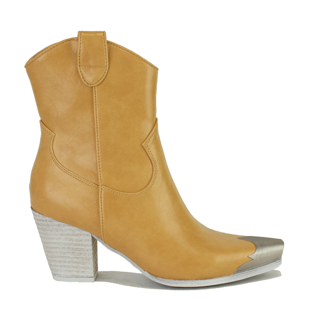 Western Toe Cap Ankle Boots DAKOTA-01