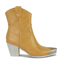 Western Toe Cap Ankle Boots DAKOTA-01