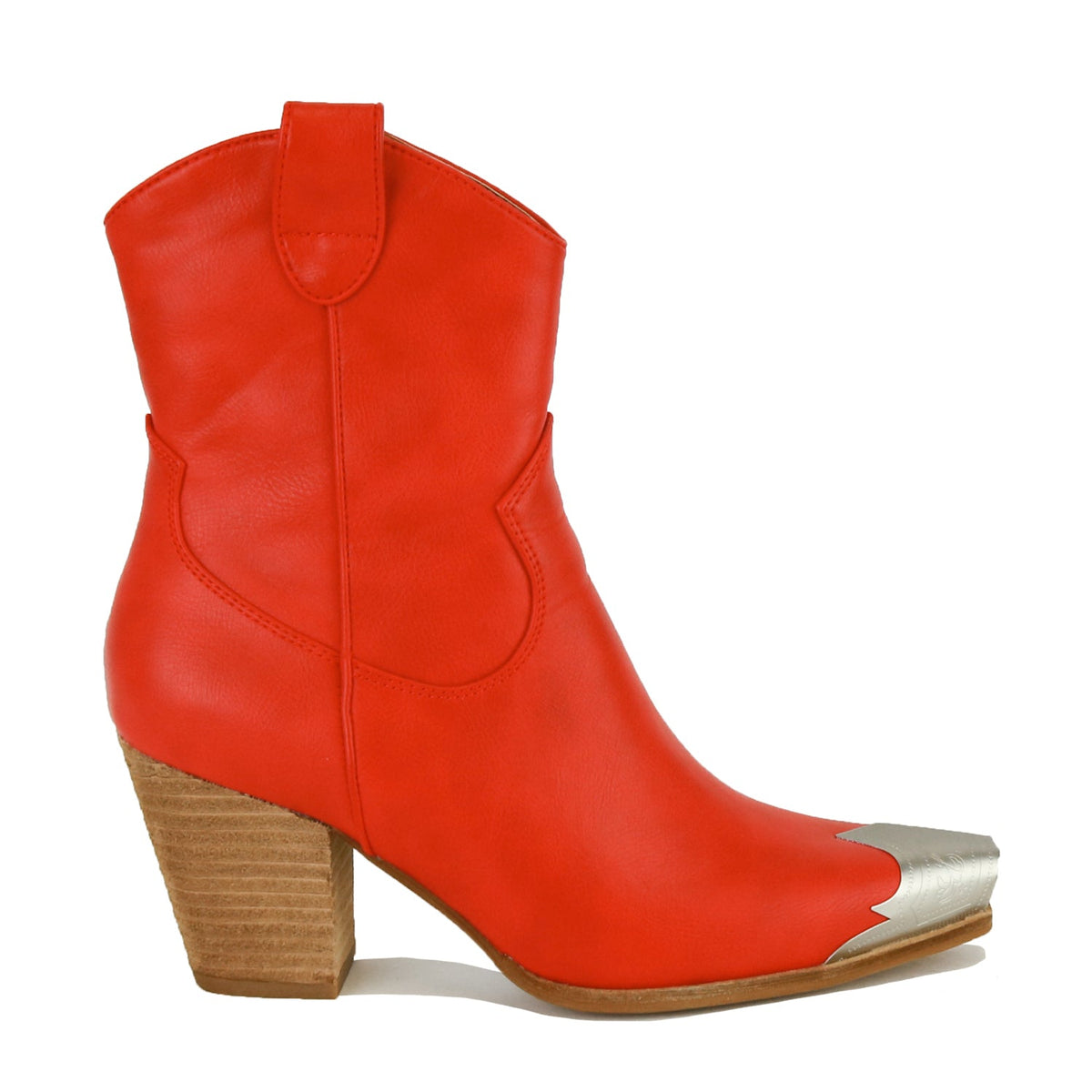 Western Toe Cap Ankle Boots DAKOTA-01