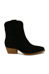 Suede Cowgirl Everyday Ankle Boot DALLAS-05-SU