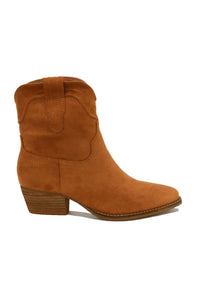 Suede Cowgirl Everyday Ankle Boot DALLAS-05-SU