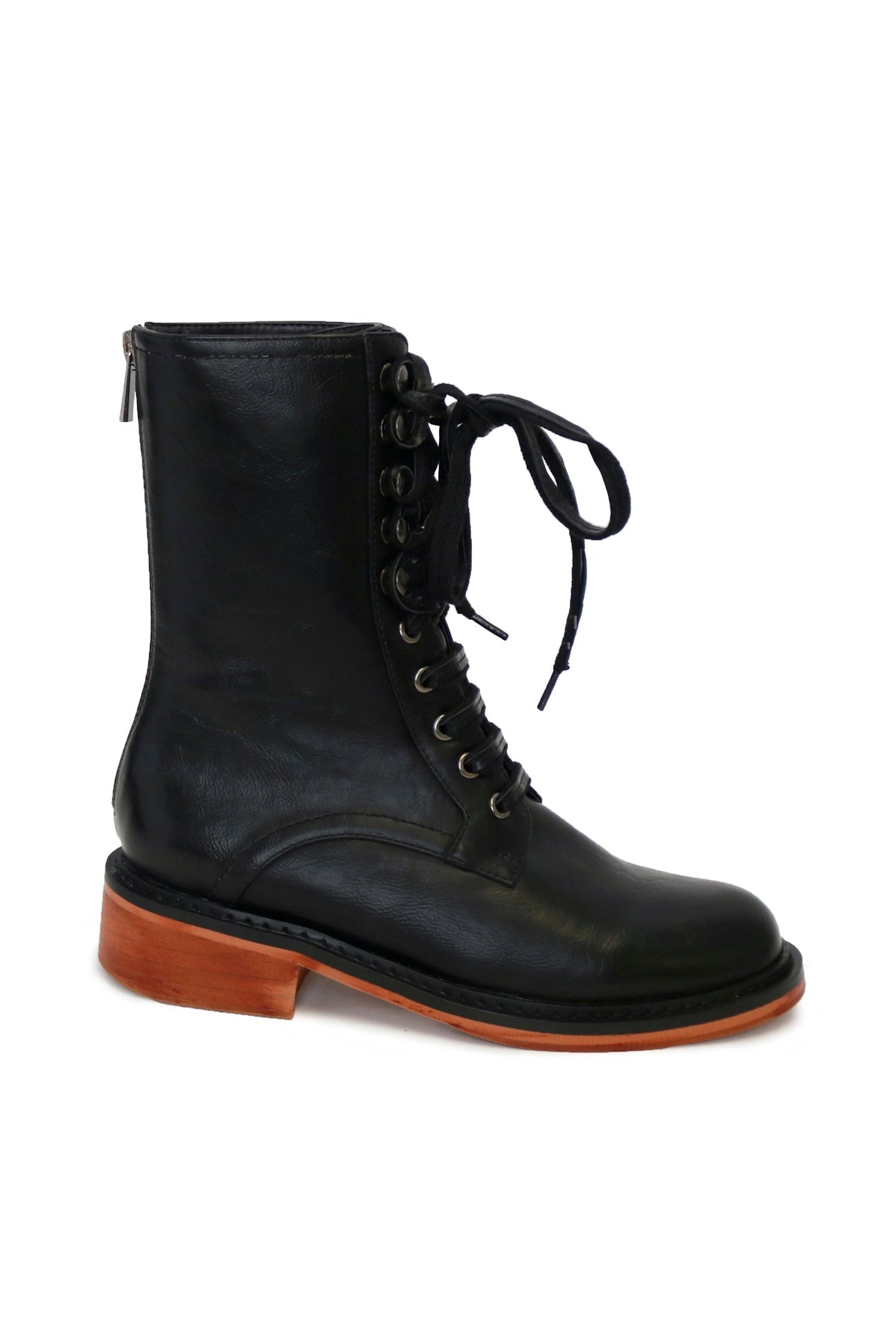 Lace-Up Combat Boot DANNA-01