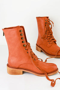 Lace-Up Combat Boot DANNA-01