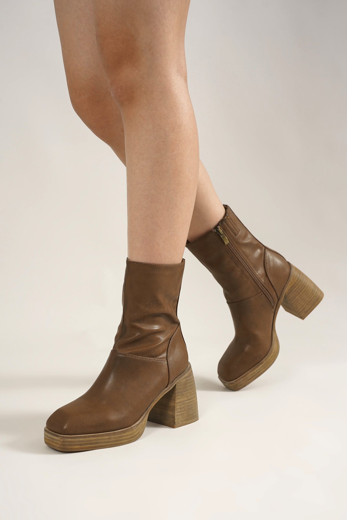 Block Heel Ankle Boots FOSTER-03