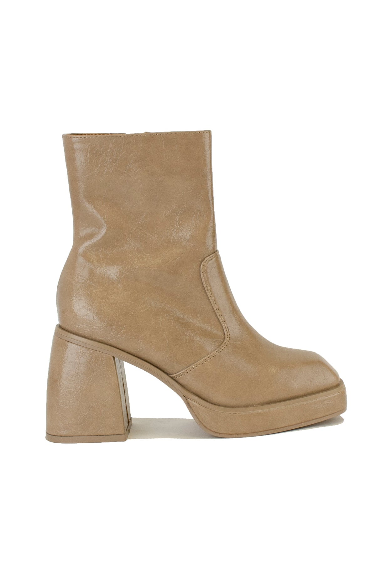 Platform Block Heel Ankle Boots – FOSTER-06