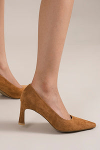 Trendy Pointed-Toe Mid-Heel Pumps TRINEE-05