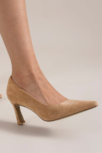 Trendy Pointed-Toe Mid-Heel Pumps TRINEE-05